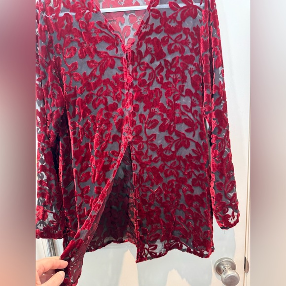 Valentine’s Day Vintage Laura Ashley Velvet Top & Skirt Size 8-10 - Picture 3 of 14